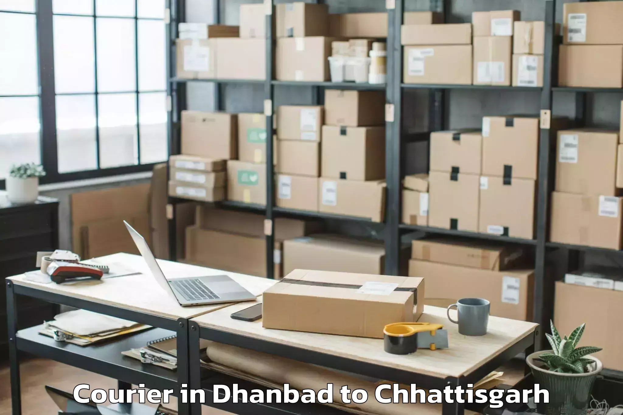 Efficient Dhanbad to Bhilai Courier